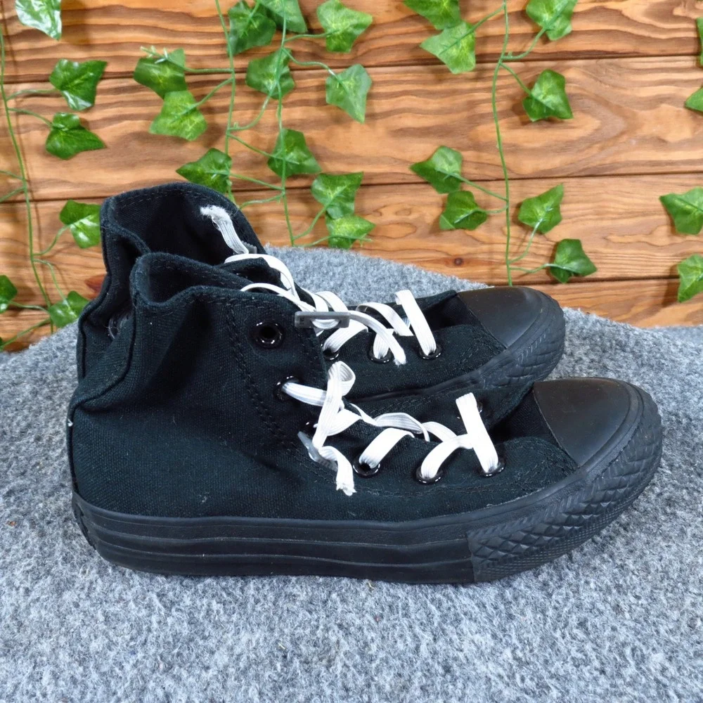 Converse Hi-Top Toddler Boys Casual Sneakers Size 12C Black Canvas‎ Shoes